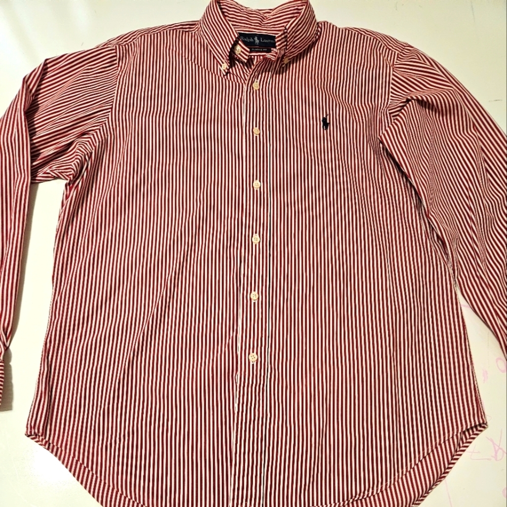 Ralph lauren polo striped button-down men's
